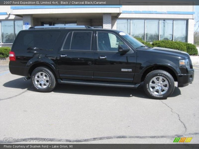 Black / Charcoal Black/Caramel 2007 Ford Expedition EL Limited 4x4