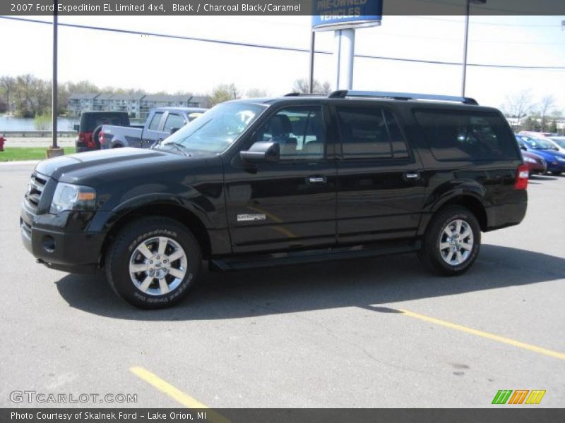 Black / Charcoal Black/Caramel 2007 Ford Expedition EL Limited 4x4