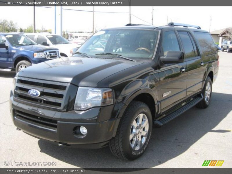 Black / Charcoal Black/Caramel 2007 Ford Expedition EL Limited 4x4