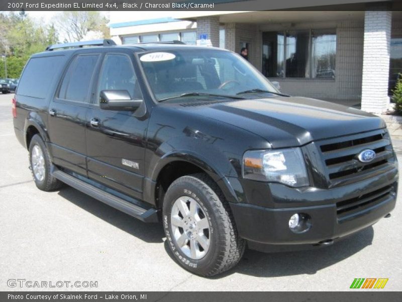 Black / Charcoal Black/Caramel 2007 Ford Expedition EL Limited 4x4