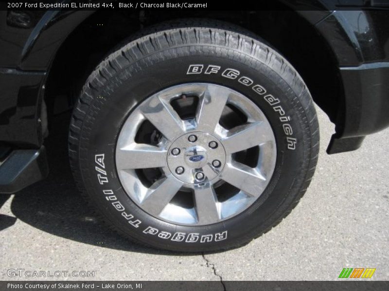 Black / Charcoal Black/Caramel 2007 Ford Expedition EL Limited 4x4