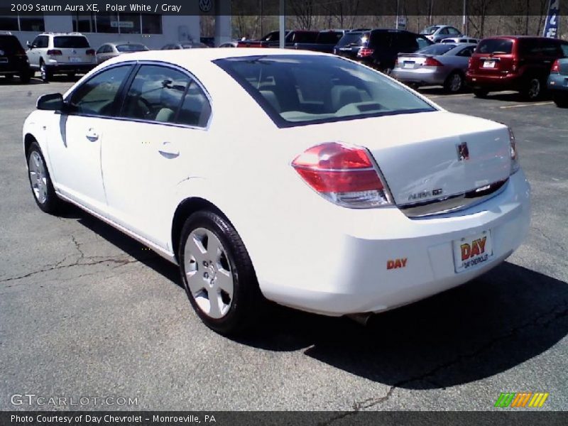 Polar White / Gray 2009 Saturn Aura XE