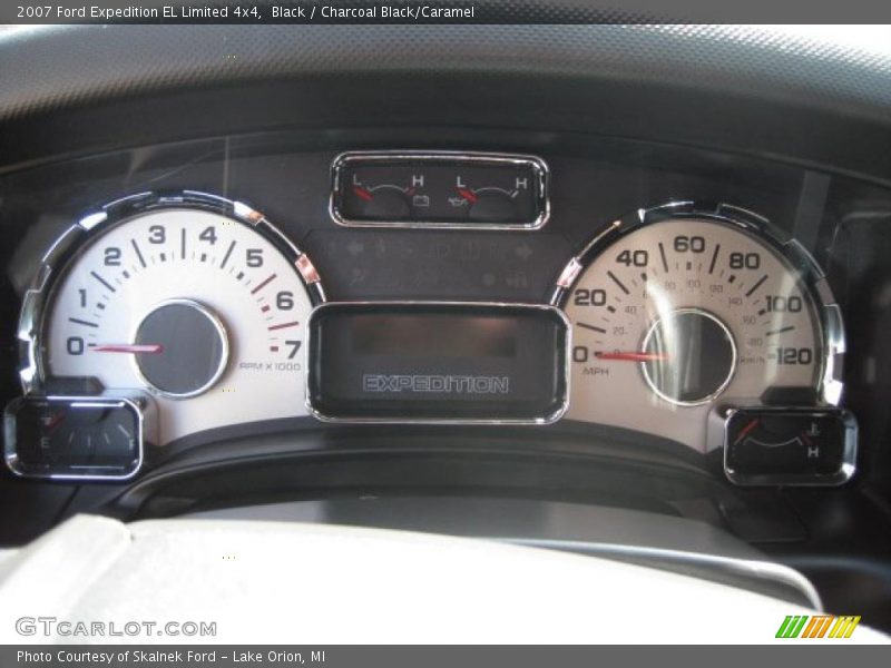 Black / Charcoal Black/Caramel 2007 Ford Expedition EL Limited 4x4