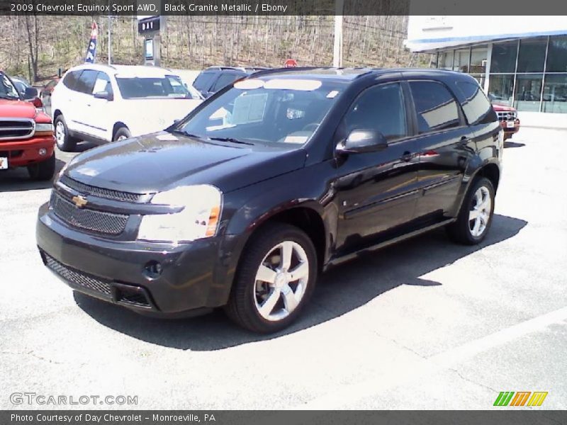Black Granite Metallic / Ebony 2009 Chevrolet Equinox Sport AWD