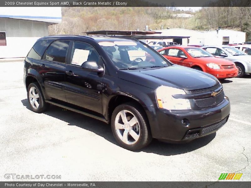 Black Granite Metallic / Ebony 2009 Chevrolet Equinox Sport AWD