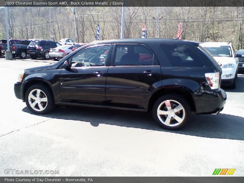 Black Granite Metallic / Ebony 2009 Chevrolet Equinox Sport AWD