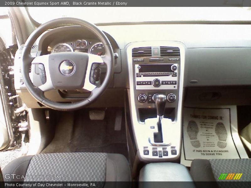 Black Granite Metallic / Ebony 2009 Chevrolet Equinox Sport AWD