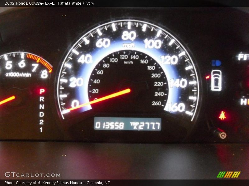 Taffeta White / Ivory 2009 Honda Odyssey EX-L