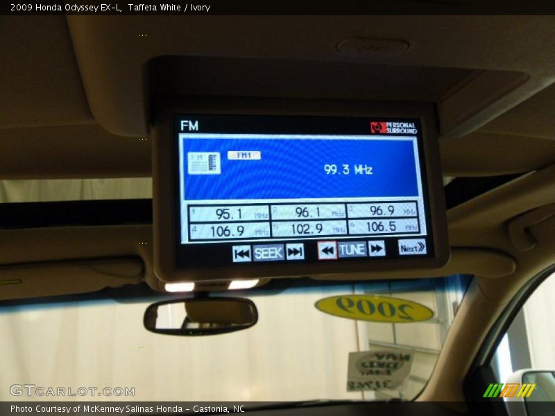 Taffeta White / Ivory 2009 Honda Odyssey EX-L