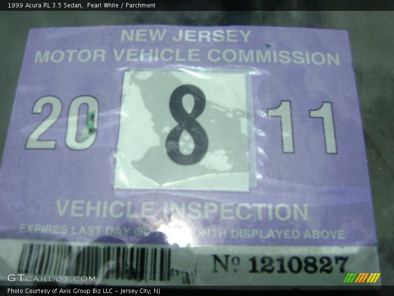 Pearl White / Parchment 1999 Acura RL 3.5 Sedan