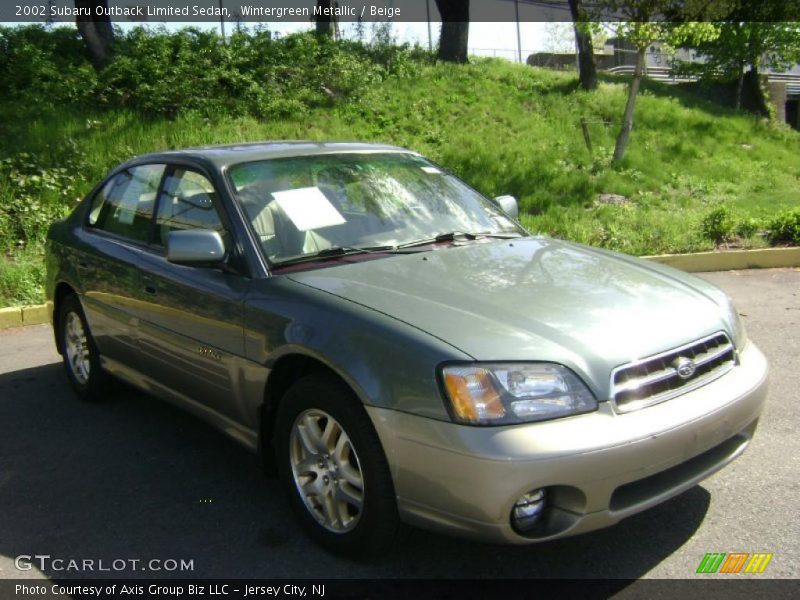 Wintergreen Metallic / Beige 2002 Subaru Outback Limited Sedan