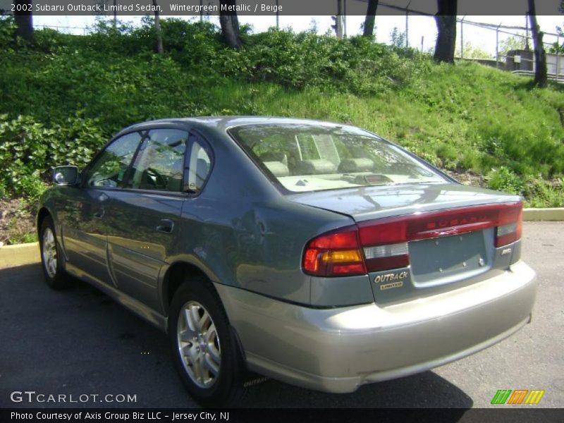 Wintergreen Metallic / Beige 2002 Subaru Outback Limited Sedan