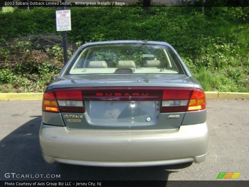Wintergreen Metallic / Beige 2002 Subaru Outback Limited Sedan