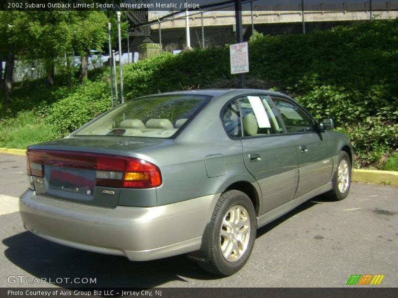 Wintergreen Metallic / Beige 2002 Subaru Outback Limited Sedan