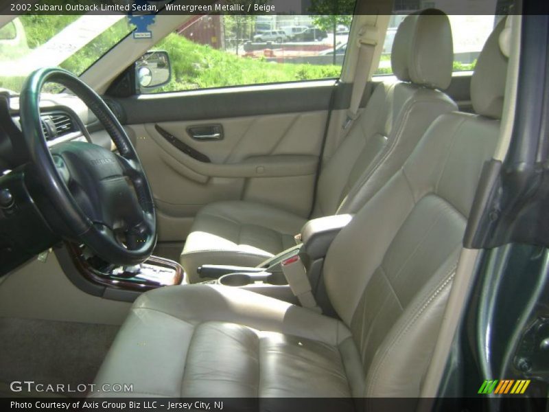 Wintergreen Metallic / Beige 2002 Subaru Outback Limited Sedan