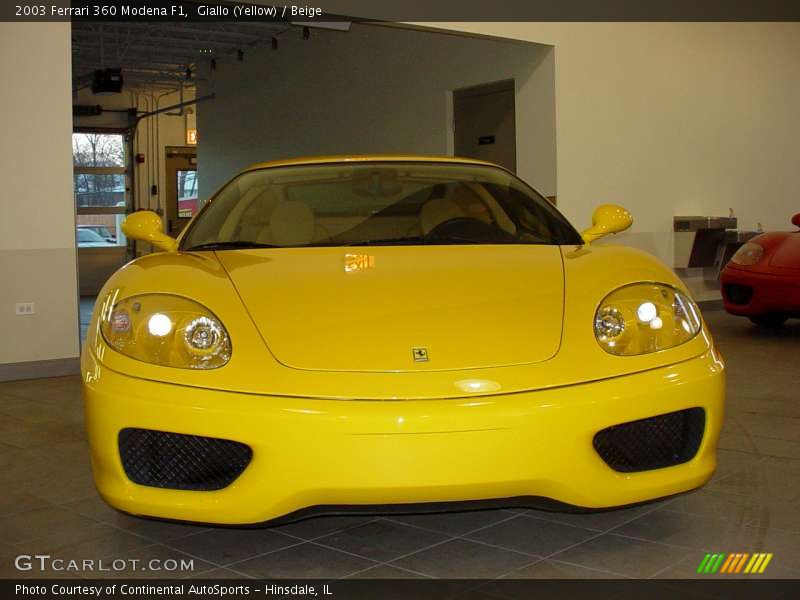 Giallo (Yellow) / Beige 2003 Ferrari 360 Modena F1