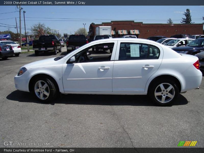 Summit White / Gray 2009 Chevrolet Cobalt LT Sedan