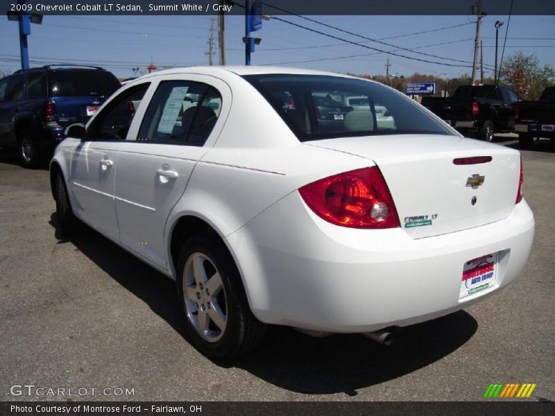 Summit White / Gray 2009 Chevrolet Cobalt LT Sedan