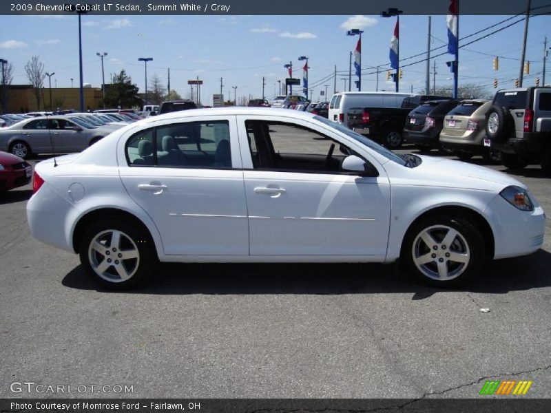 Summit White / Gray 2009 Chevrolet Cobalt LT Sedan