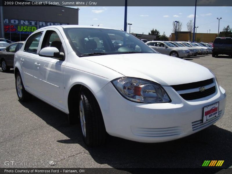 Summit White / Gray 2009 Chevrolet Cobalt LT Sedan