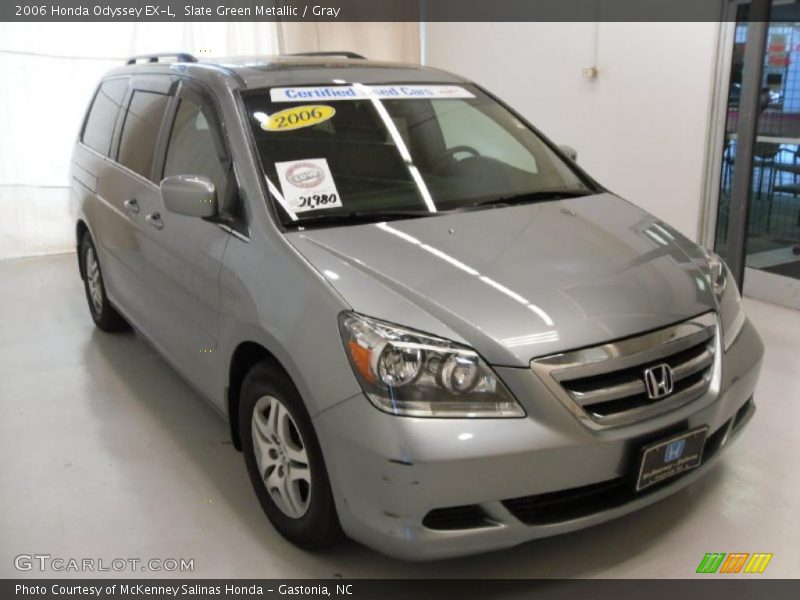 Slate Green Metallic / Gray 2006 Honda Odyssey EX-L