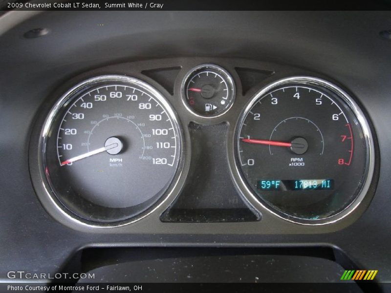 Summit White / Gray 2009 Chevrolet Cobalt LT Sedan