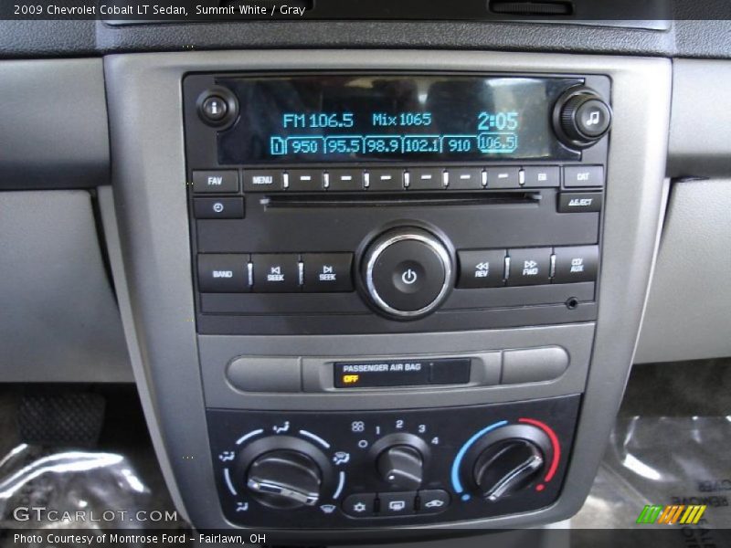 Summit White / Gray 2009 Chevrolet Cobalt LT Sedan