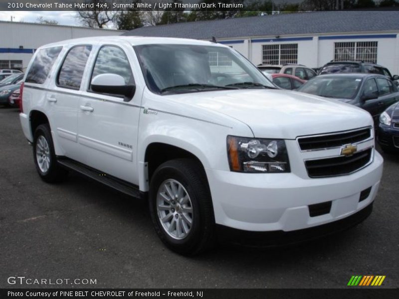 Summit White / Light Titanium/Dark Titanium 2010 Chevrolet Tahoe Hybrid 4x4