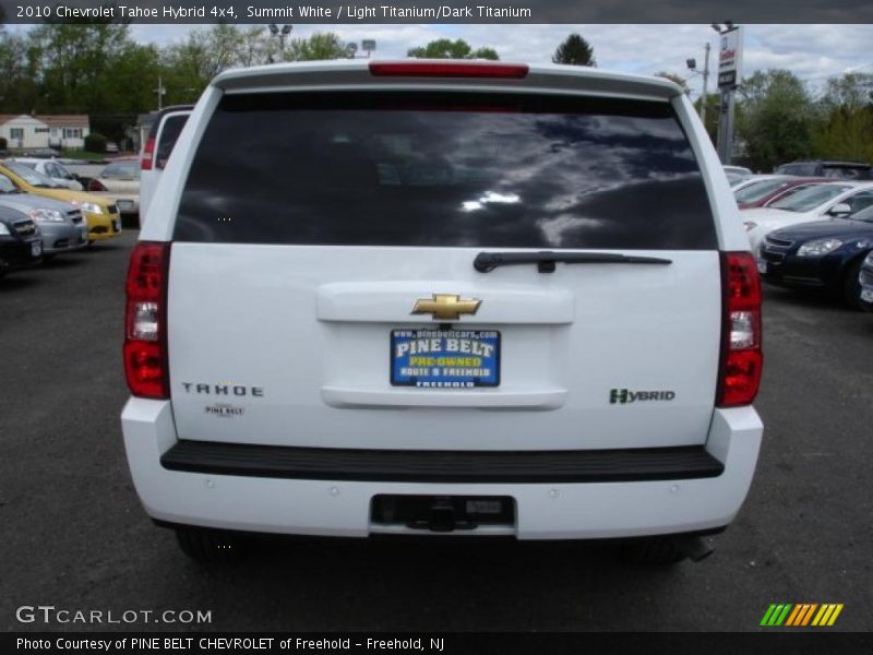 Summit White / Light Titanium/Dark Titanium 2010 Chevrolet Tahoe Hybrid 4x4