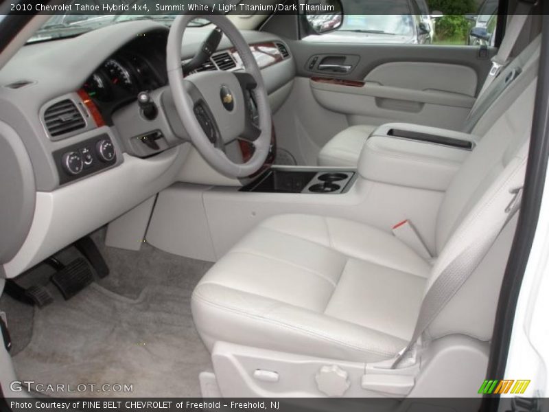 Summit White / Light Titanium/Dark Titanium 2010 Chevrolet Tahoe Hybrid 4x4