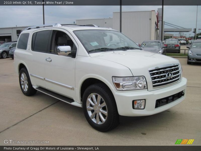 Tuscan White Pearl / Stone 2010 Infiniti QX 56