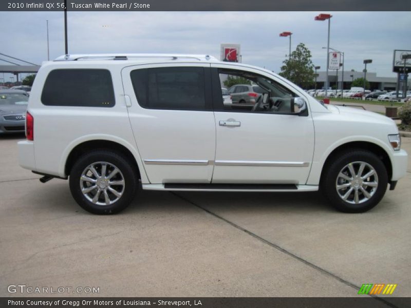 Tuscan White Pearl / Stone 2010 Infiniti QX 56