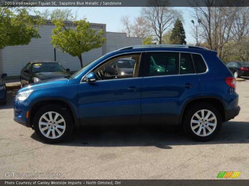 Sapphire Blue Metallic / Sandstone 2009 Volkswagen Tiguan SE