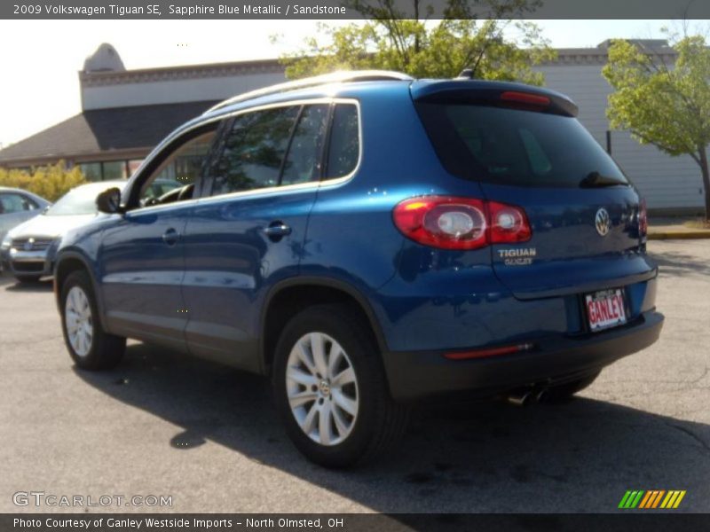 Sapphire Blue Metallic / Sandstone 2009 Volkswagen Tiguan SE