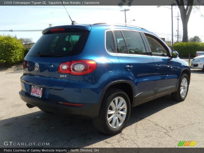 Sapphire Blue Metallic / Sandstone 2009 Volkswagen Tiguan SE