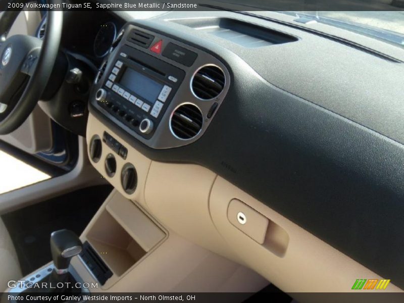 Sapphire Blue Metallic / Sandstone 2009 Volkswagen Tiguan SE
