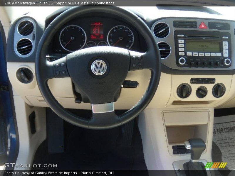 Sapphire Blue Metallic / Sandstone 2009 Volkswagen Tiguan SE