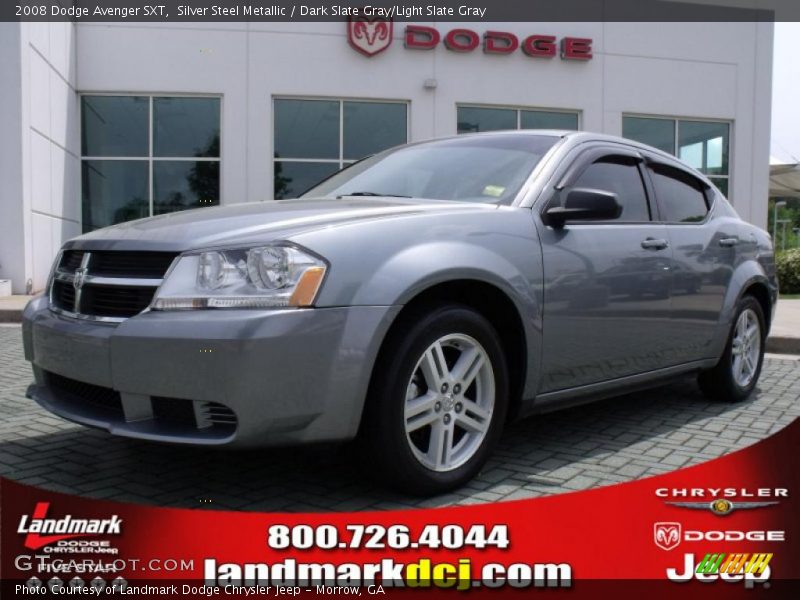 Silver Steel Metallic / Dark Slate Gray/Light Slate Gray 2008 Dodge Avenger SXT