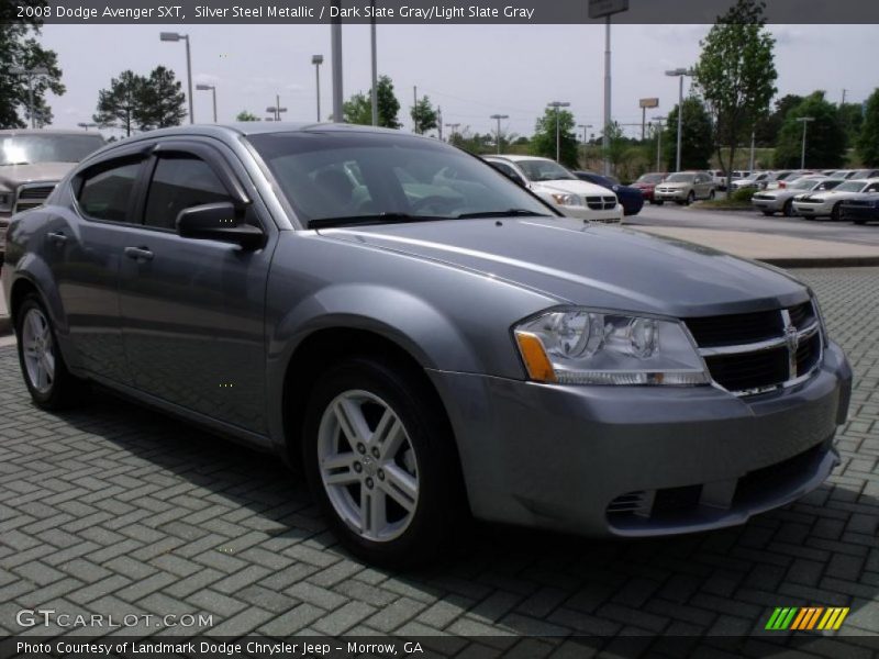 Silver Steel Metallic / Dark Slate Gray/Light Slate Gray 2008 Dodge Avenger SXT