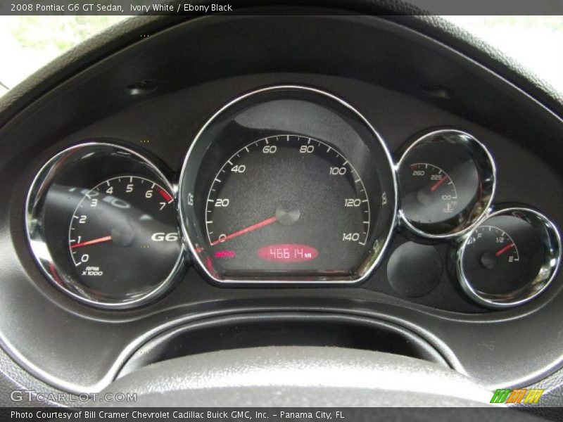 Ivory White / Ebony Black 2008 Pontiac G6 GT Sedan