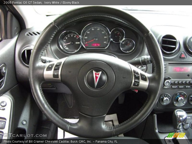 Ivory White / Ebony Black 2008 Pontiac G6 GT Sedan