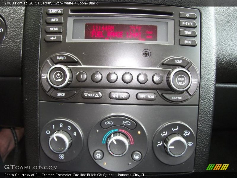Ivory White / Ebony Black 2008 Pontiac G6 GT Sedan