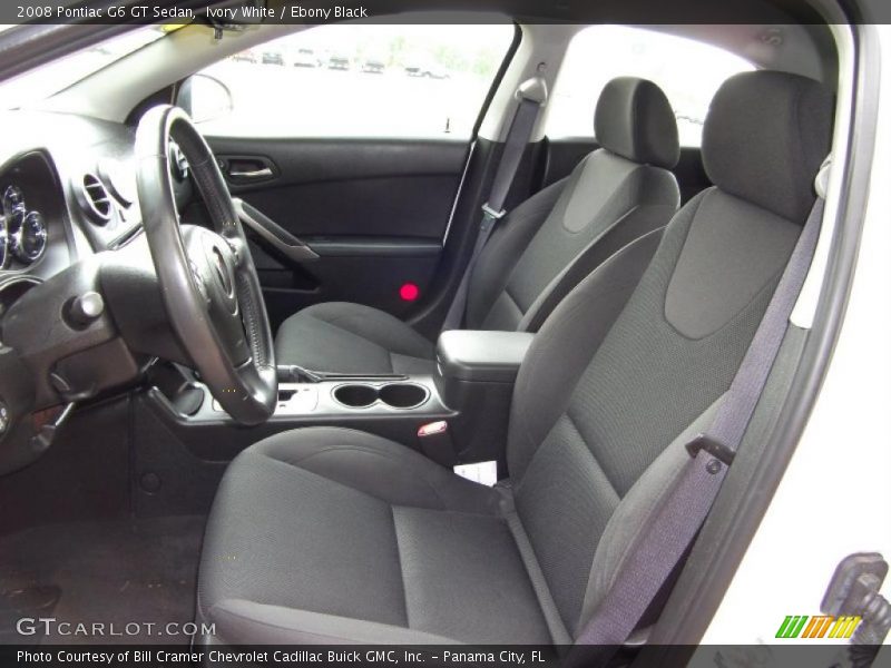 Ivory White / Ebony Black 2008 Pontiac G6 GT Sedan