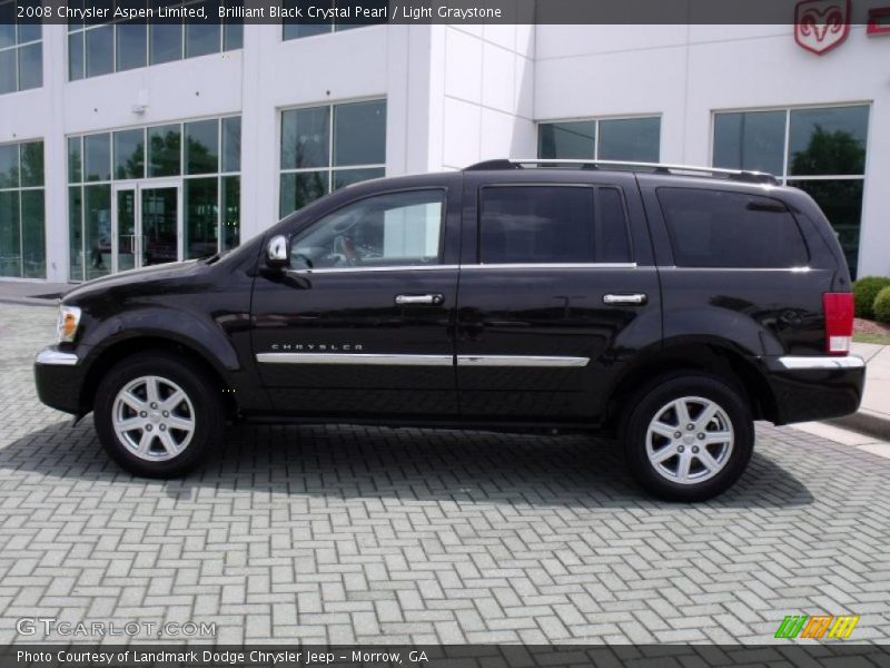 Brilliant Black Crystal Pearl / Light Graystone 2008 Chrysler Aspen Limited