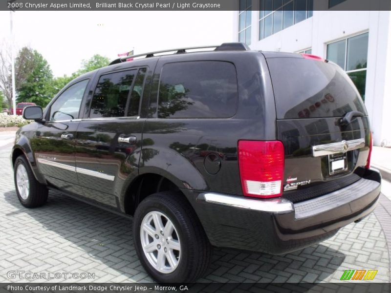 Brilliant Black Crystal Pearl / Light Graystone 2008 Chrysler Aspen Limited