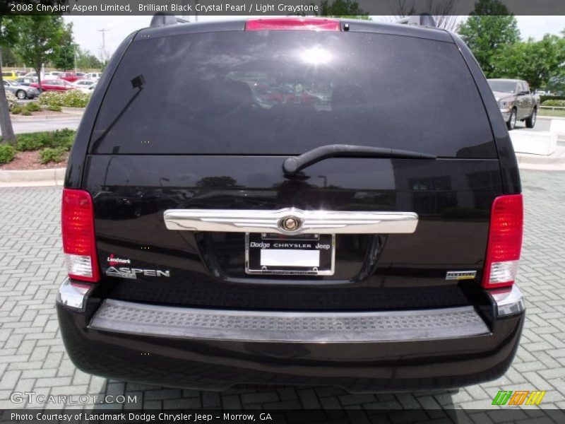 Brilliant Black Crystal Pearl / Light Graystone 2008 Chrysler Aspen Limited