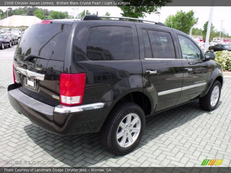 Brilliant Black Crystal Pearl / Light Graystone 2008 Chrysler Aspen Limited