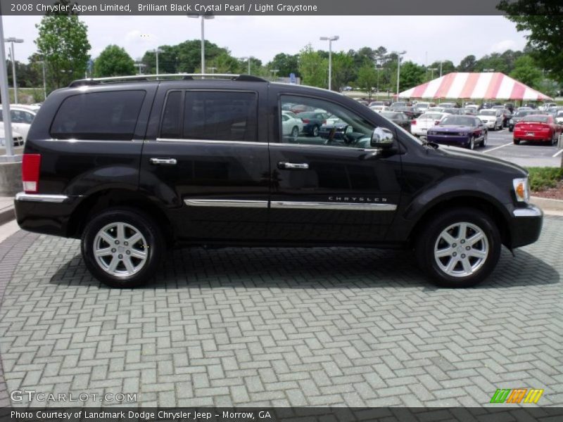 Brilliant Black Crystal Pearl / Light Graystone 2008 Chrysler Aspen Limited