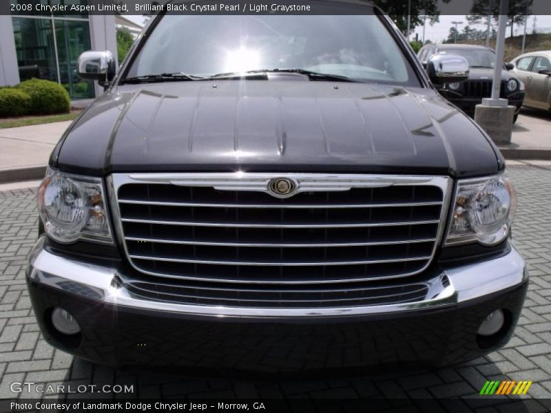 Brilliant Black Crystal Pearl / Light Graystone 2008 Chrysler Aspen Limited