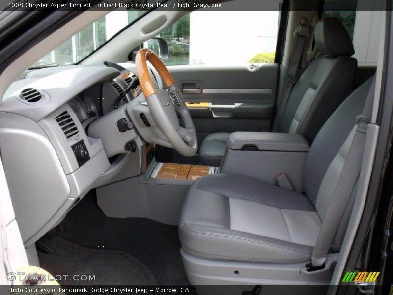 Brilliant Black Crystal Pearl / Light Graystone 2008 Chrysler Aspen Limited